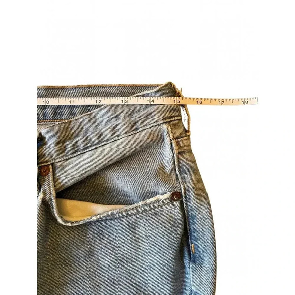 AGOLDE 90s Crop Distressed Jean Light Wash Size 27 - Picture 8 of 12